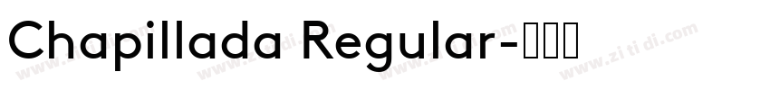 Chapillada Regular字体转换